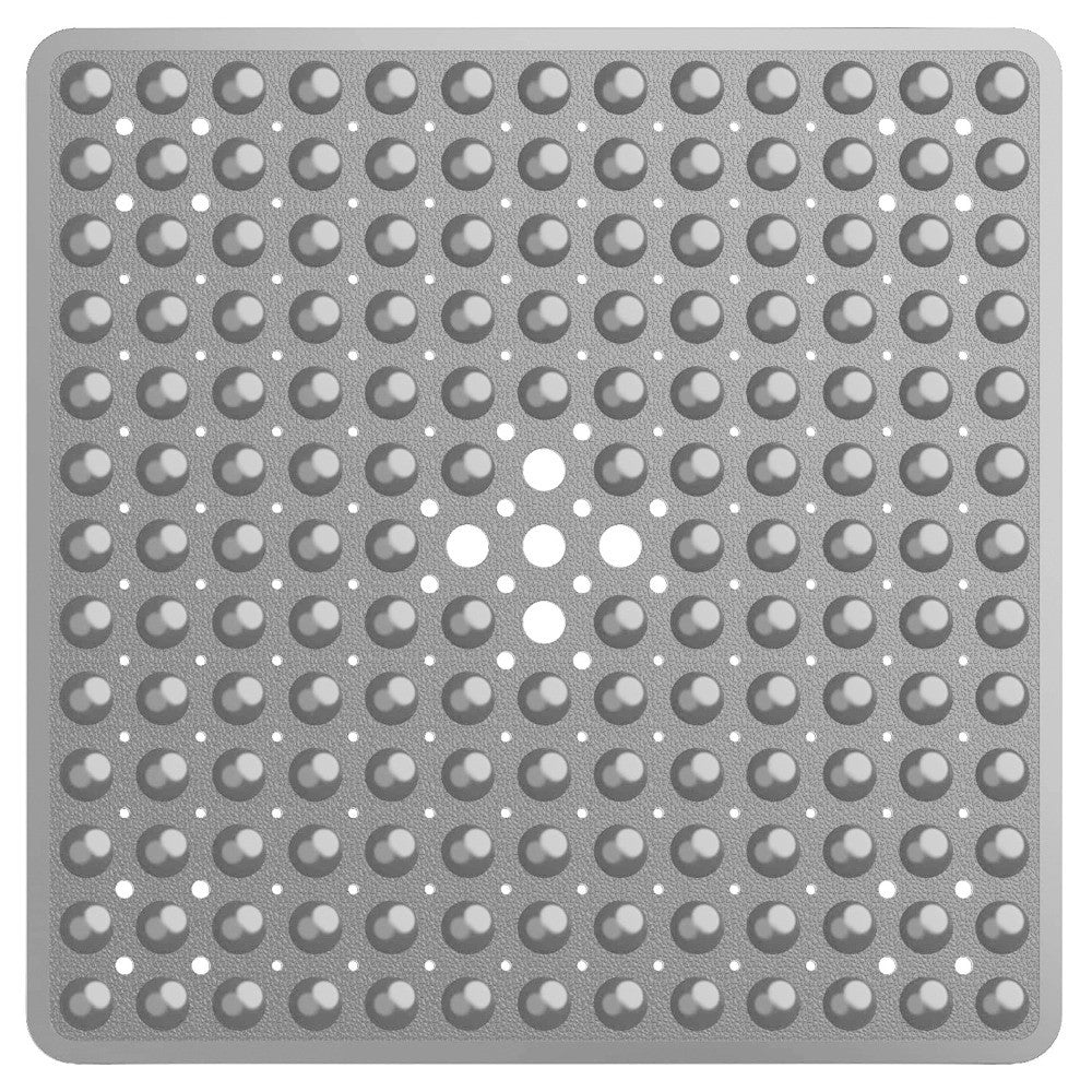 Tapete de chuveiro 53x53cm ventosa PVC antiderrapante tapete de banho quadrado para chão de chuveiro tapete de segurança antiderrapante para banheira carpete de banheiro
