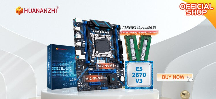 Placa-mãe HUANANZHI X99 P4F LGA 2011-3 XEON X99 suporta Intel E5 V3 V4 Todas as séries de memória DDR4 RECC NON-ECC NVME