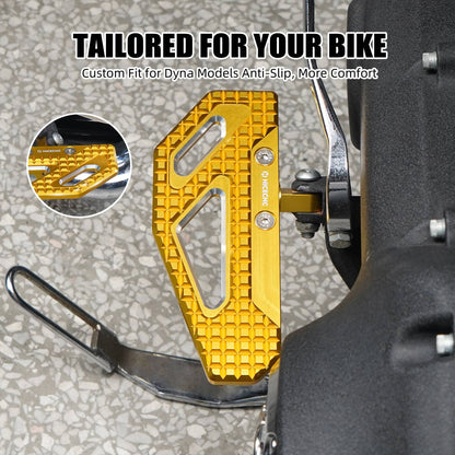 NICECNC Rider Footpeg Footrest For Harley Dyna Super Glide Custom 2006-2013 Street Bob Fat Bob Low Rider Wide Glide 1999-2017