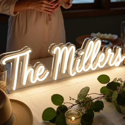 Custom Neon Sign Personalized Acrylic Sign Backlit Logo LED Sign for Party Birthday Shop Decor Night Light Illuminated Sign Gift