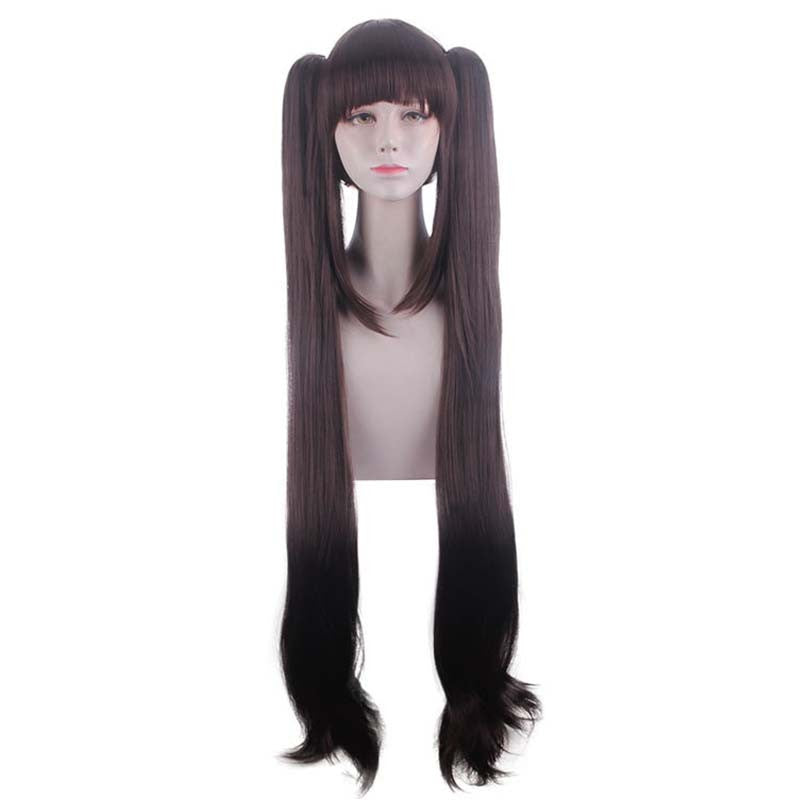 Anime Nekopara Cosplay Peruca Vanilla Chocola Peruca de Cosplay Cabelo Longo Rosa/Castanho Nekopara Cosplay Chocola/Vanilla Peruca de Festa de Natal