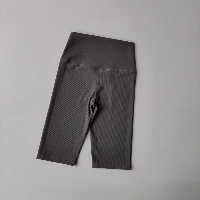 Women Shorts Sports For Women New Cycling Ribbed Jogging Fitness High Waist Push Up Gym Shorts Leggings  Yoga Shorts Short Pants