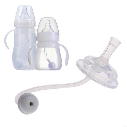 E06F Baby Bottle Straw Cup Straw Accessories Replacement Wide Mouth Silicone