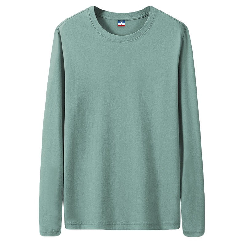 Fast Delivery T-Shirts Men Long Sleeves Tee Tops Male Autumn Plain Cotton Tshirts Plus Size 4XL 5XL Undershirts Man Clothing