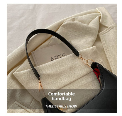 New fashion crescent-shaped bag, luxurious ladies' shoulder bag, elegant and graceful handbag for women.