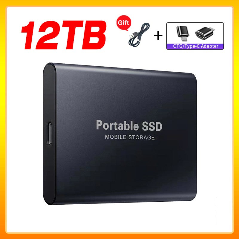 Unidade de Estado Sólido Externa de Alta Velocidade 1TB Disco Rígido Externo Portátil SSD 2TB Disco Rígido Externo SSD Para Laptop Mac