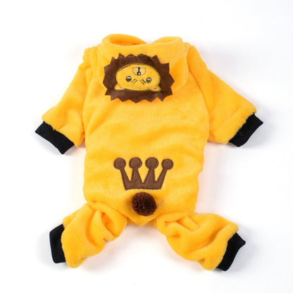 Roupas de Inverno para Cães Moletom Quente de Fleece para Cães Roupas para Cães Pequenos Chihuahua Filhotes Gatos Jaqueta Casaco Macacão para Cães Fantasia