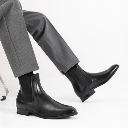 40~46 Botas Chelsea Masculinas 2024 Marca Confortável Moda Couro Botas Masculinas #KD431