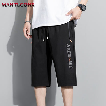 New Fashion Sports Shorts Men Breathable Quick Dry Men's Short Pants Men Breathable Elastic Waist Shorts Male Bottom Black XXXL