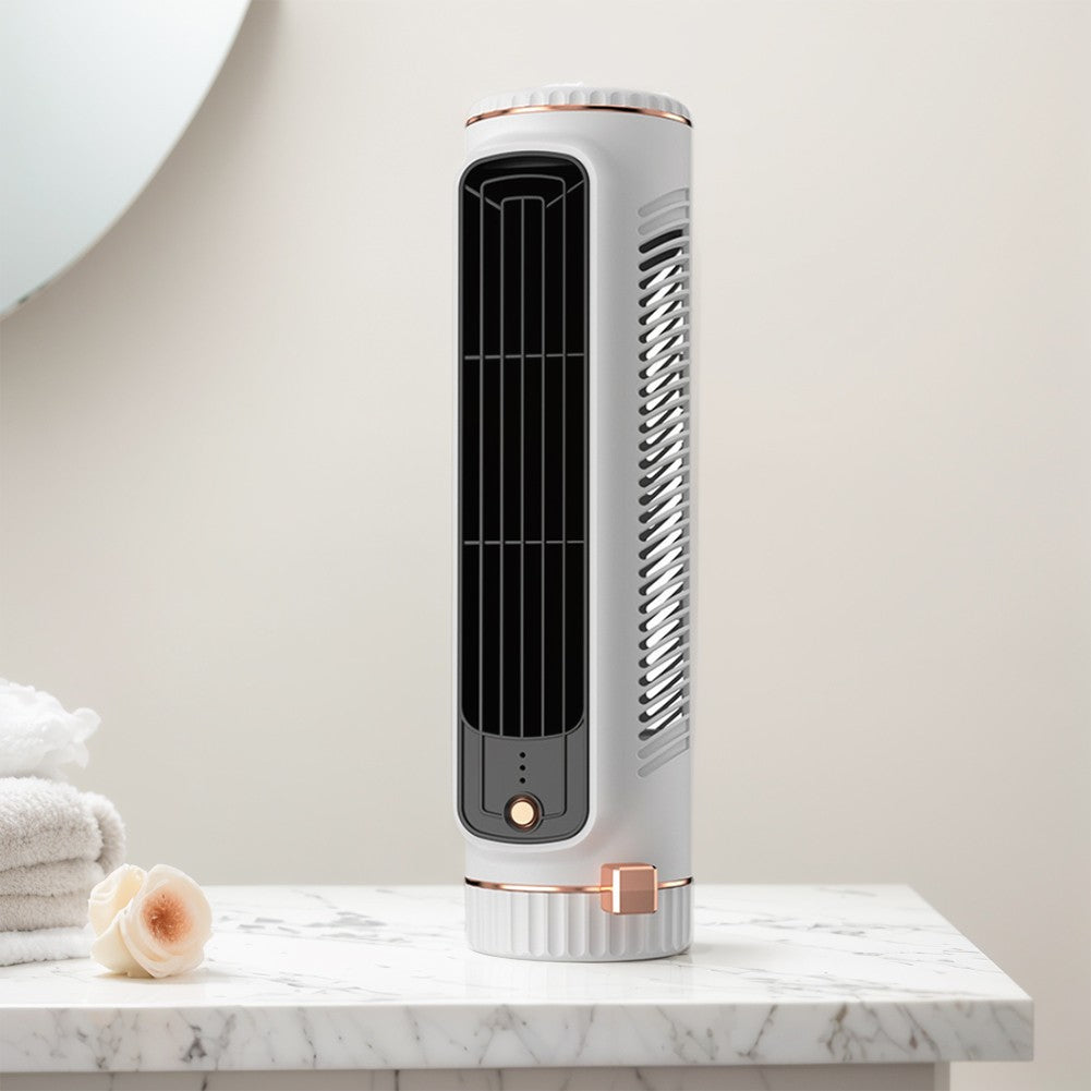 Ventilador de Torre Doméstico de Mesa Portátil, Ventilador de Ar Condicionado, Ventilador de Circulação, Ventilador Elétrico de Refrigeração a Ar com Carregamento USB para Quarto e Casa
