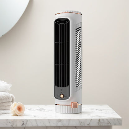 Ventilador de Torre Doméstico de Mesa Portátil, Ventilador de Ar Condicionado, Ventilador de Circulação, Ventilador Elétrico de Refrigeração a Ar com Carregamento USB para Quarto e Casa