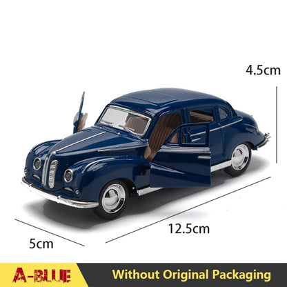 1:32 Alloy Diecast Mustang GT Classic Vintage Car Model Pull Back Car Miniature Vehicle Replica For Collection Gift for Kid