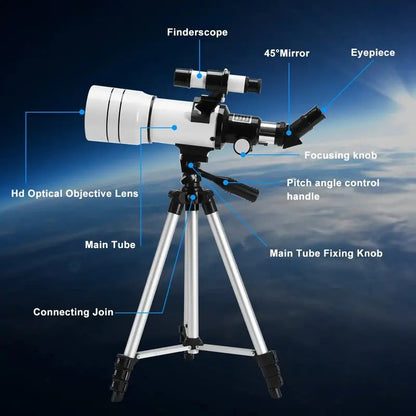 BORWOLF F30070M Professional Astronomical Telescope for Space Monocular 30070 Powerful Binoculars Night Vision for Star and Moon