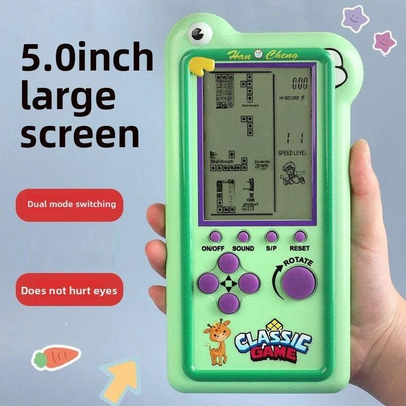 New Model Children's Large-screen Game Console - Tetris Game Console - Classic Puzzle Toy
