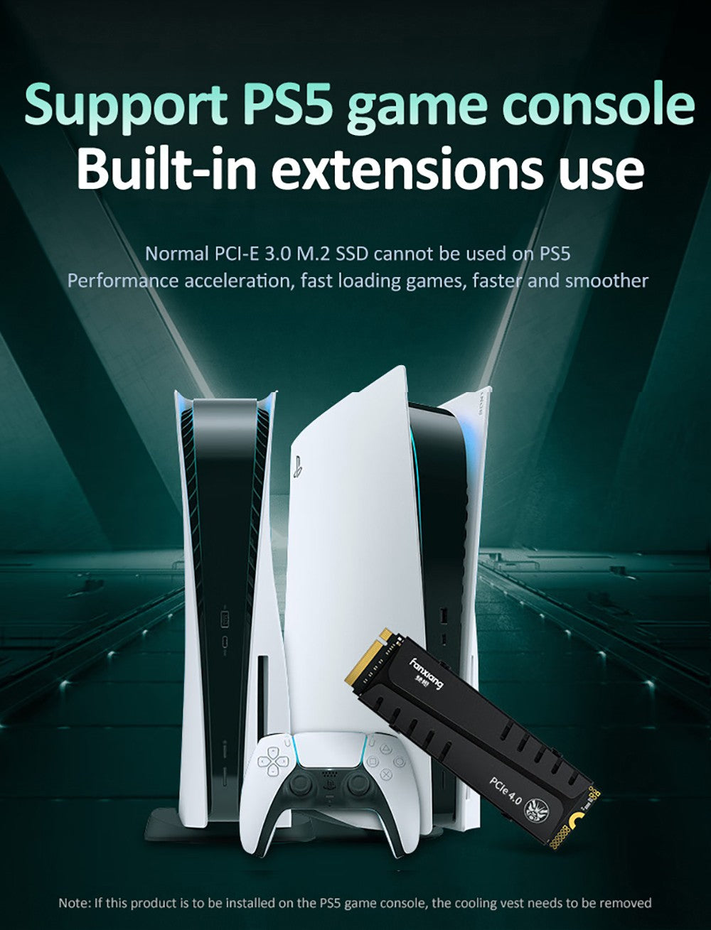 Fanxiang S660/S770/S880 SSD NVMe M2 PCIe4.0x4 1TB 2TB 4TB Unidade de Estado Sólido Interna para PlayStation5/PS5 SSD de Desktop