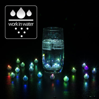 50/100/150/200/300pcs Tumbler Round Ball Light Balloon LED Flash Luminous Lamps Lantern Light for Wedding Party Birthday Decor