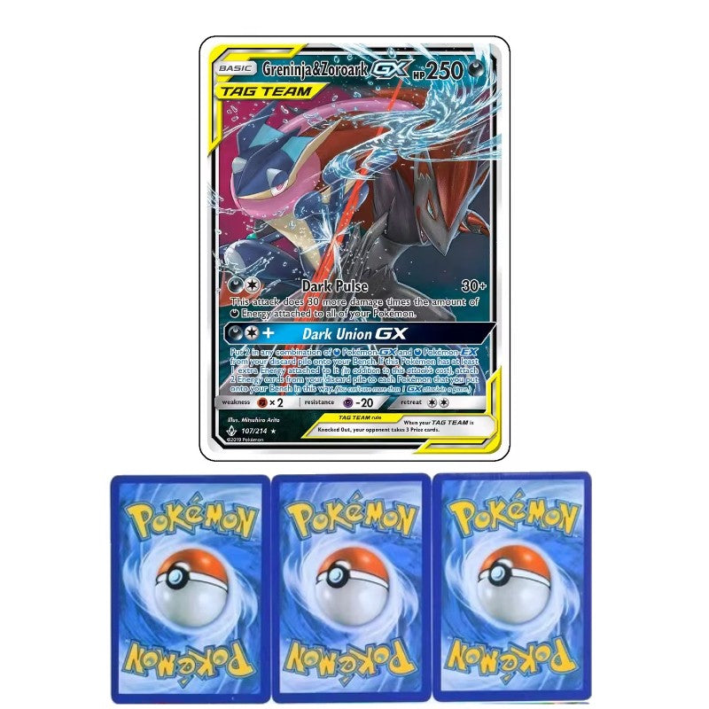 Hot 56pcs/box English Pokemon Collection Cards Edition Flash Cards Charizard Blastoise DIY Game PTCG Game Anime Cards Gift Toy