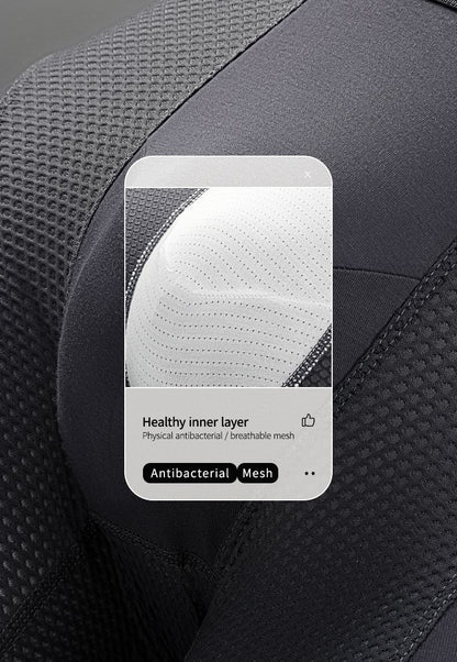 Extra Long Sports Underwear Men's Boxer Briefs Anti-Wear Leg Running Large Size Breathable Training Boxer Briefs