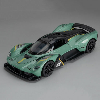 1:32 Valkyrie Vulcan Liga Carro Esportivo Modelo de Brinquedo de Metal Fundido Porta Aberta Luz de Som Carro Miniatura Puxar para Trás Menino Presente de Natal