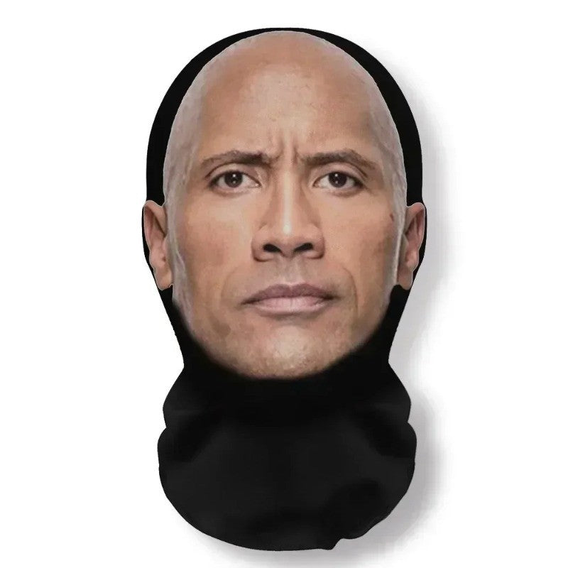 2Pcs 3D Printed Full Face Mask Realistic Celebrity Face Mask Props Costume for Party Supplies Cosplay Visual Men Women Headgear