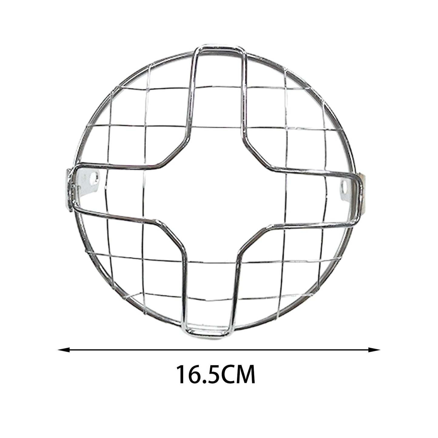 Tampa do farol de 6,5" em tela de malha de proteção para moto, grade de malha para lâmpada frontal, protetor para Café Racer, Cruiser, Tampa de Farol