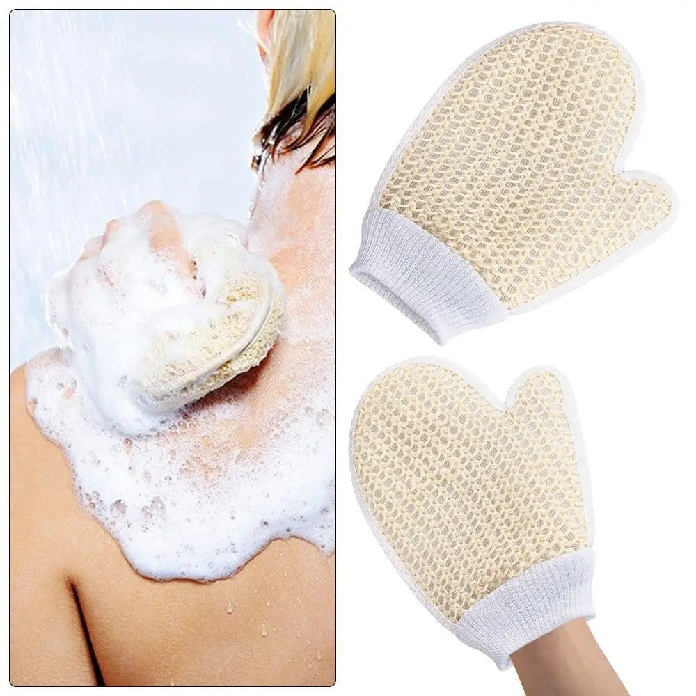 Bath Body Scrub Gloves Exfoliating Back Gloves Dead Skin Remover Double Sided Shower Brush Massage Cleansing Towel Bathing Tools