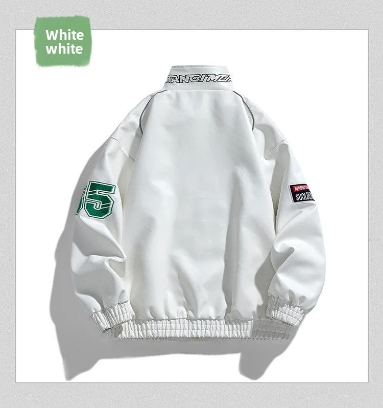 Casual Loose Men's Motorcycle Jacket Street Style Trendy Brand Spring Hot Sale Of The Season New High Street Fashion Couple's To