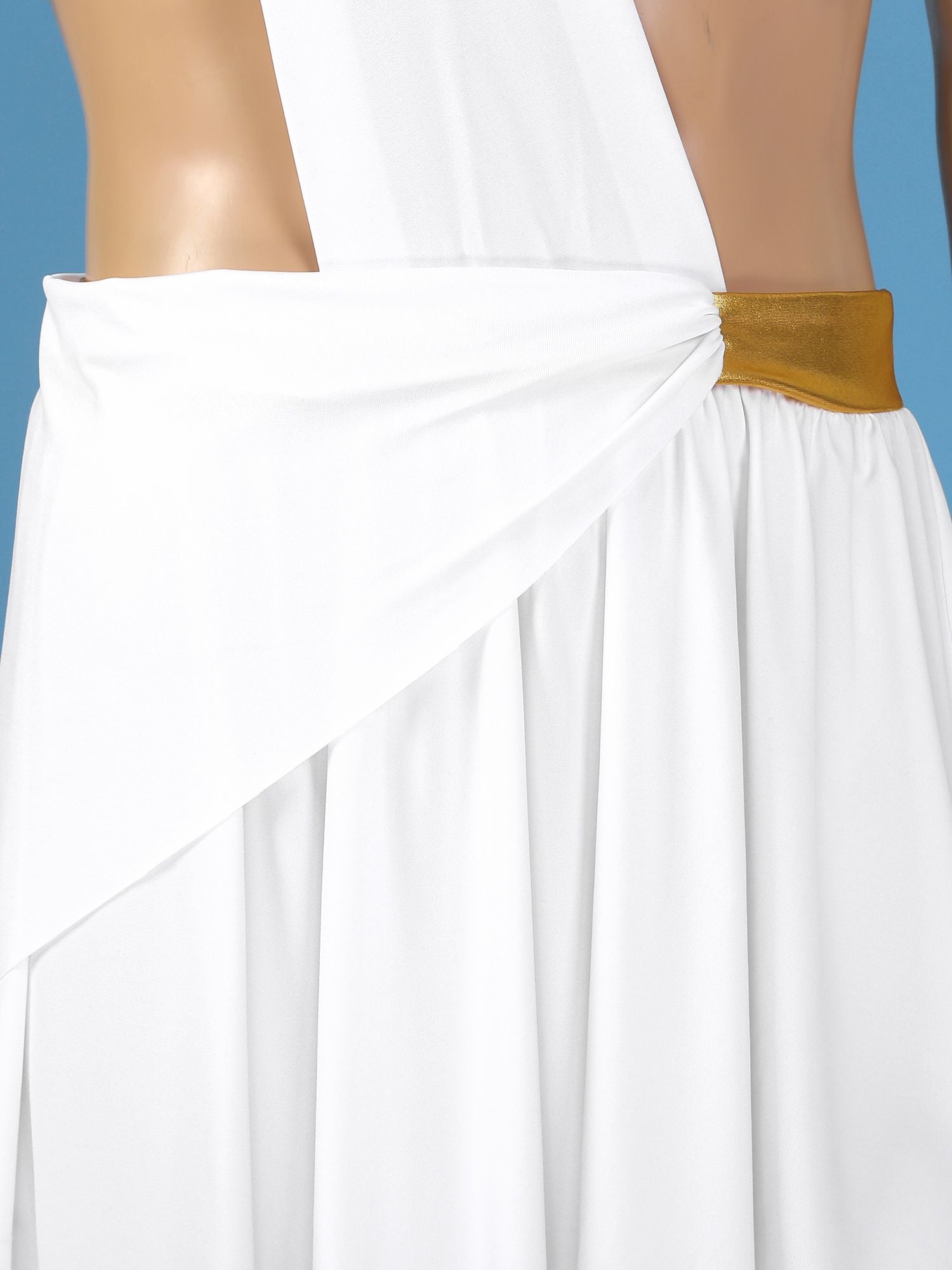 Men's  Ancient Greek God Halloween Party Costume Cosplay One Shoulder Strap Skirts Knight Warrior Theatrical Performance Outfit