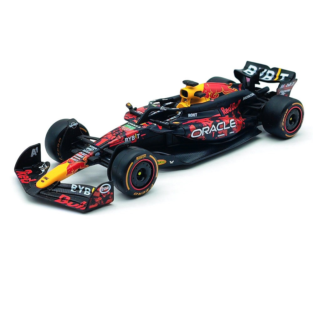 Novo em Estoque Bburago 1:43 Red Bull Rb20 Gp Britânico F1 Liga Miniatura Modelo Diecast Carro Blood Red Bull Brinquedos Presente Infantil