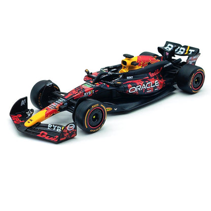 Novo em Estoque Bburago 1:43 Red Bull Rb20 Gp Britânico F1 Liga Miniatura Modelo Diecast Carro Blood Red Bull Brinquedos Presente Infantil