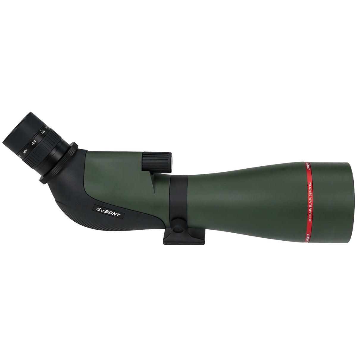 Telescópio terrestre Svbony SA412 20-60X80 com câmera Wi-Fi para fotografia e observação de pássaros