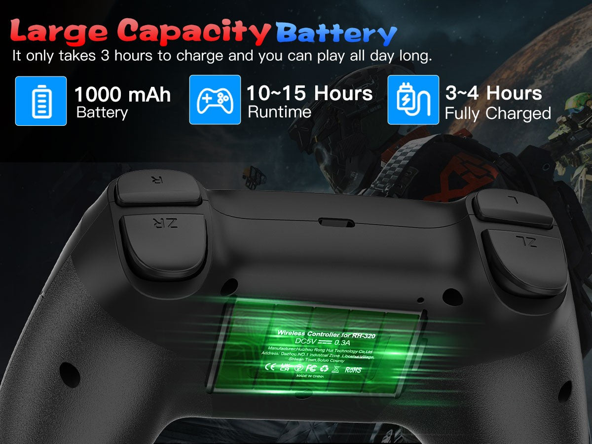 Gamepads For Nintendo Switch/Pc/Ios/Android Wireless Controller Turbo Vibration Game Control Console Remote Accessories