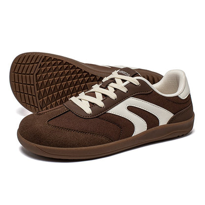 HOBIBEAR Barefoot Wide Toe Sneakers Unisex Zero Drop Minimalist Canvas Shoes Non Slip Lace Up Walking Sneaker