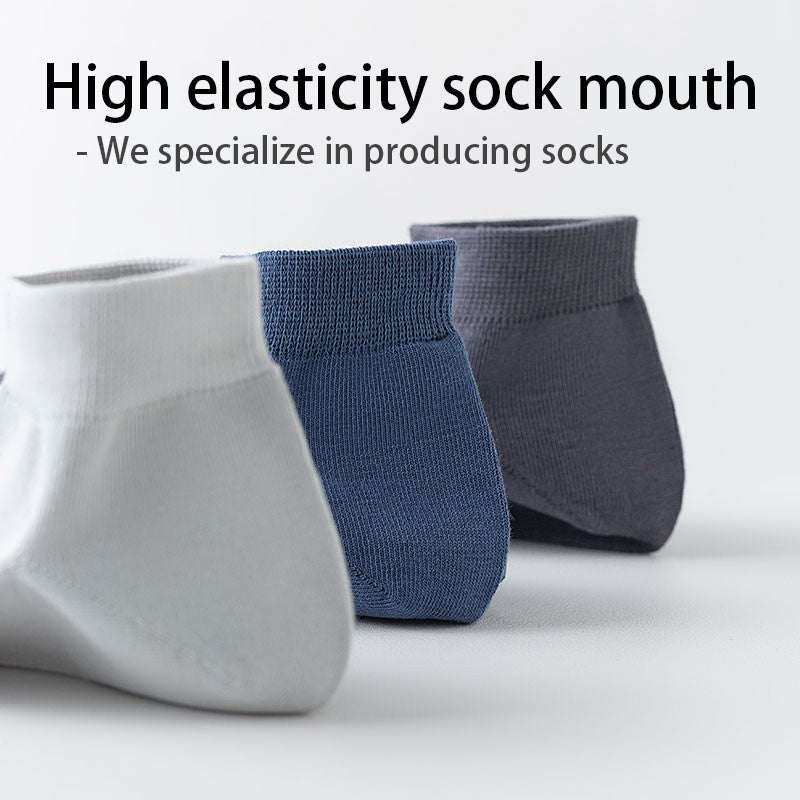 6Pairs High Quality Men Combed Cotton Socks Short Breathable Odor proof and antibacterial Business Spring Summer for Male sock
