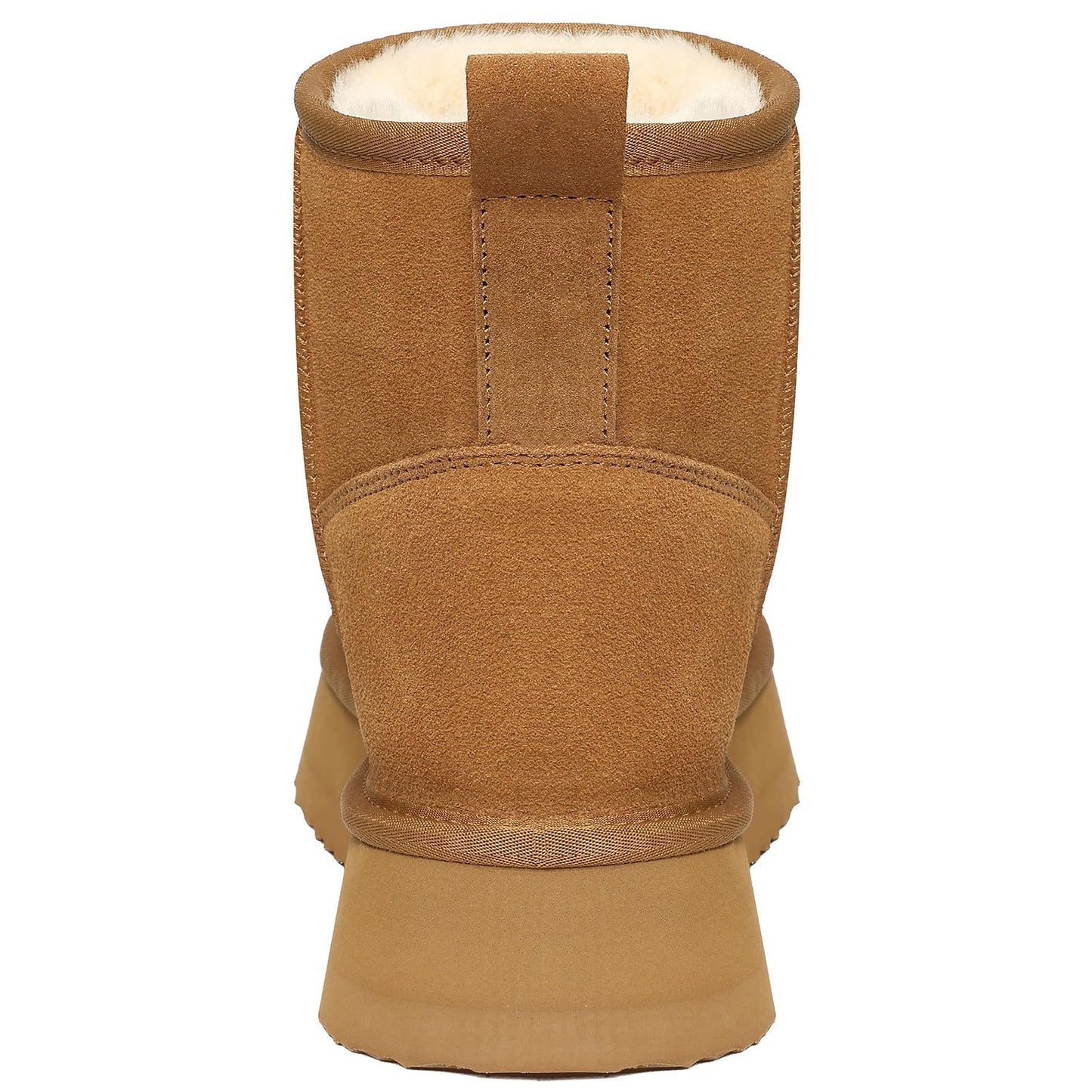 Bebealy Winter Suede Boots For Women Classci Genuine Brand Women Boots Outdoor Short Plush Antiskid Ankle Boots Cozy Fuzzy Boots