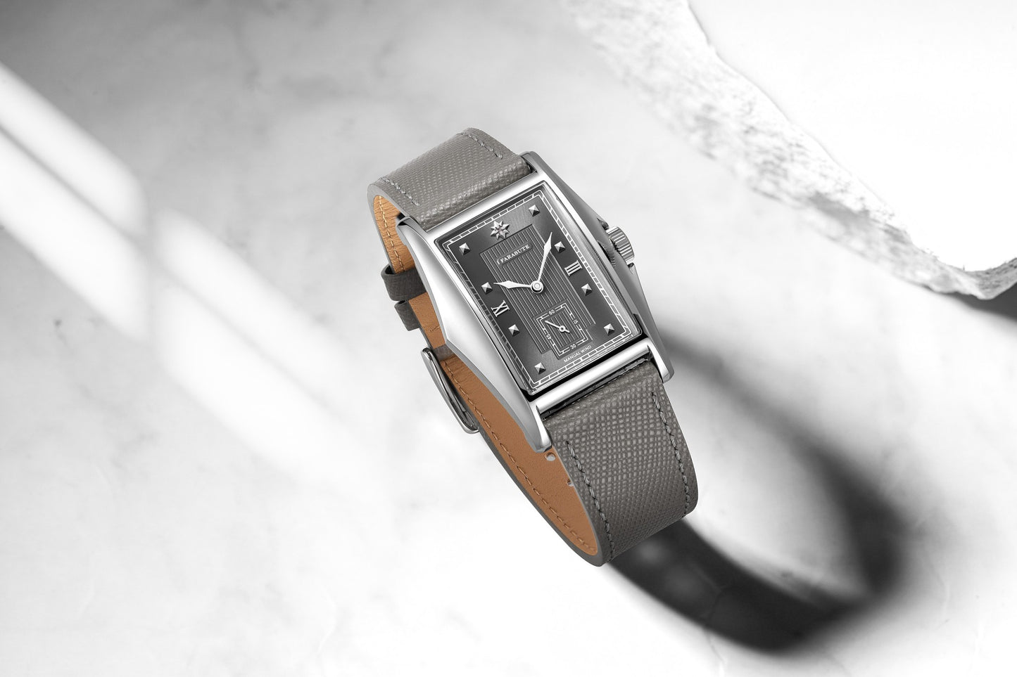 FARASUTE Creative Manual Square Customized Mechanical Movement Watch Men Luxury Sapphire Glass Small Second Wristwatches reloj