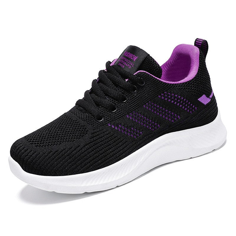 Litfun Women's Casual Sports Shoes Fashion Female Soft Bottom Sneakers Breathable Mesh Running Shoes Leisure Light Flats Shoes