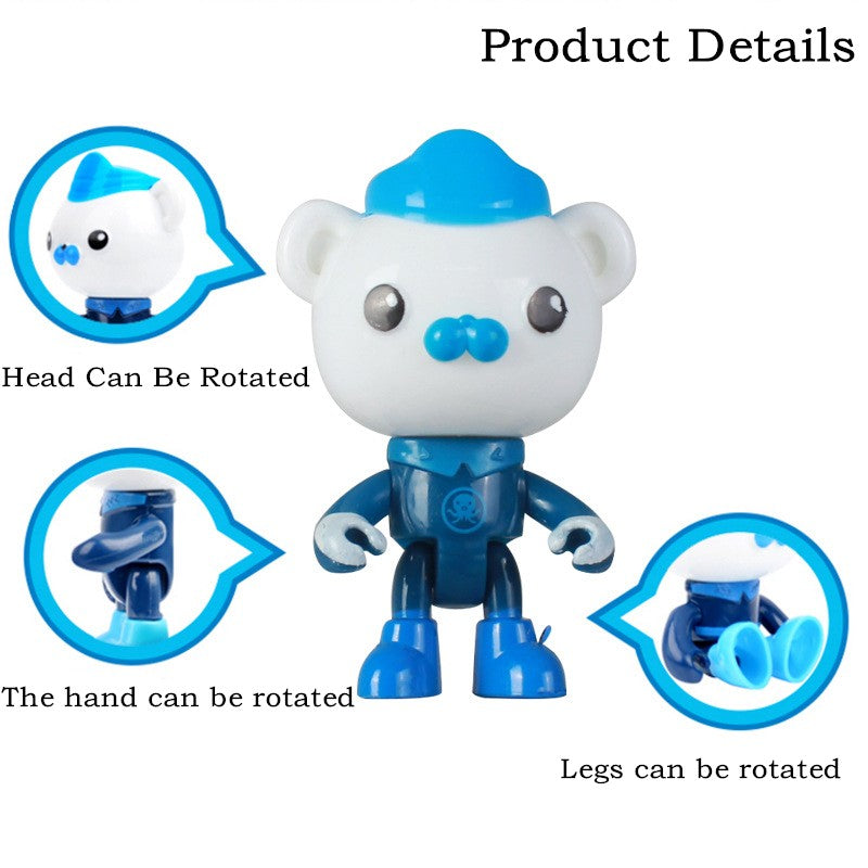 The Octonauts conjunto de brinquedos infantis Barnacles Kwazii Peso Pinguim Shellington Dashi Inkling boneco de ação de anime brinquedo infantil