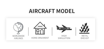 Escala 1:400 Réplica de Aeronave de Metal DHL Boeing 757 Avião Modelo Fundido Avião Miniatura para Casa Escritório Brinquedos para Crianças
