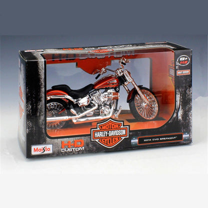 Maisto 1:12 Harley 2014 CVO BREAKOUT Liga de Motocicleta de Corrida Modelo Diecasts Moto Off-road de Metal Brinquedos Infantis Presente