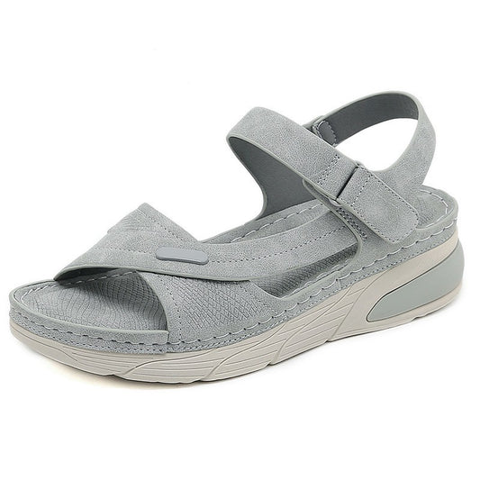 Sandal Lightweight Casual Sporty Comfortable Thick-Soled Velcro Versatile Fashion Trend Breathable National Style Wear-Resistant