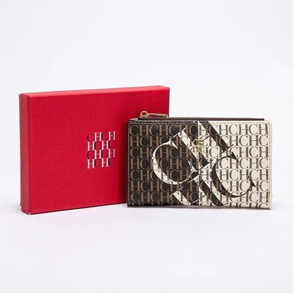 Printed Women's Long Wallet Luxury Brand Retro Classic PVC Material 2025 New Fashionable Simple Card Bag