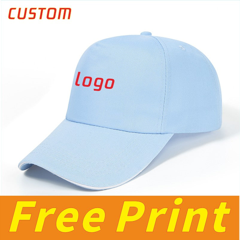 Classic Duck Tongue Hat Tennis Hat Sun Hat Customized Print Logo Icon Personalized Custom Embroidery