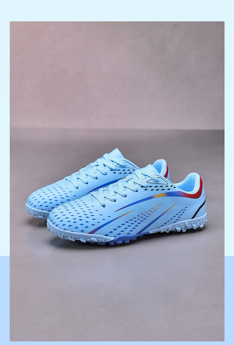 Men Indoor Football Field Boots Fast Non-Slip Football Shoes Training TF Soccer Shoes Society Cleats Sneaker Professional Unisex