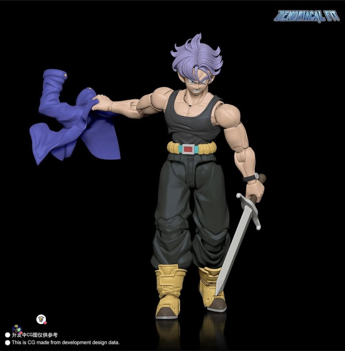 In Stock Demoniacal Fit Dragon Ball Z Shf Super Saiyan Action Figure Trunks The Boy From The Future Son of Tomorrow Figures Toys