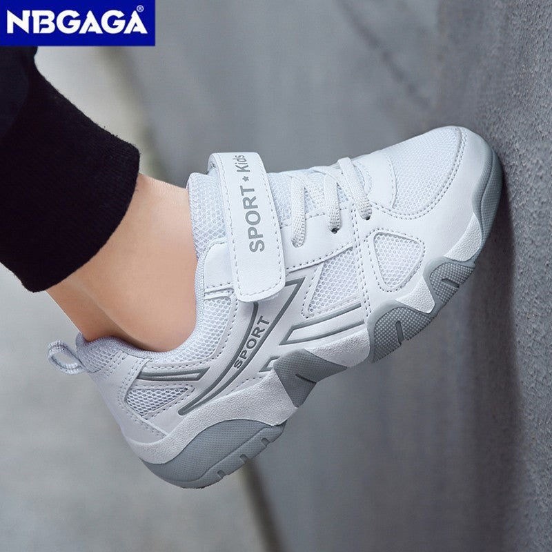 White Breathable Children Walking Shoes Summer Mesh Casual Sneaker for Kids Boys Outdoor Sport Tennis  Anti-Slip