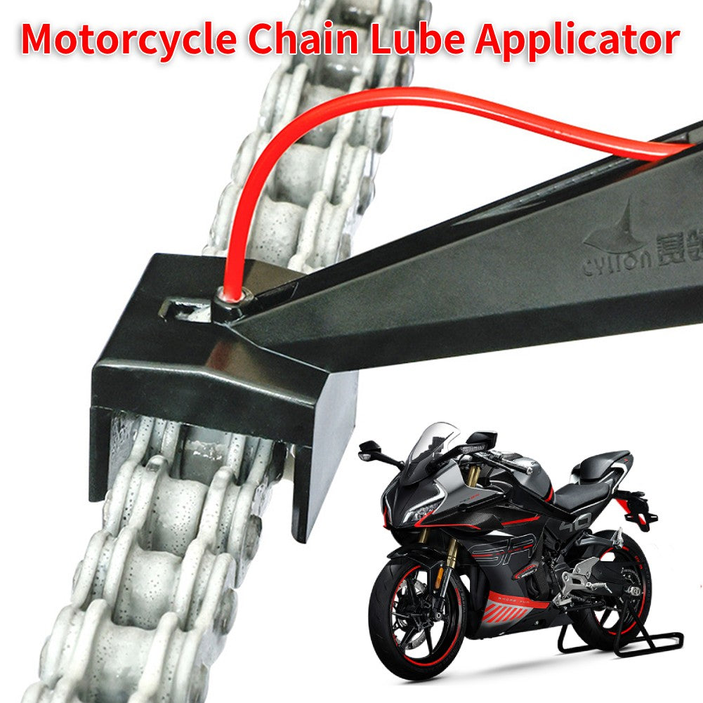 1/2PCS Lubrificador de Corrente de Moto Pulverizador Lubrificante Ferramenta Lubrificadora Cera de Corrente Sem Sujeira Anexo de Limpador de Corrente Aplicador de Óleo de Corrente