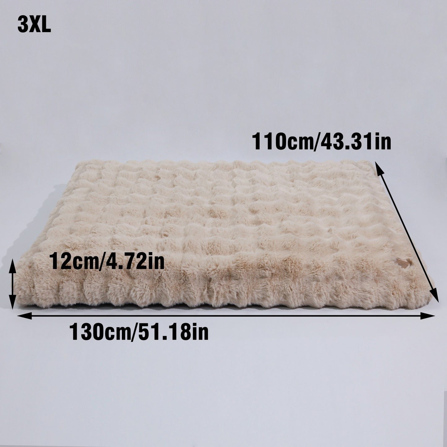 Cama M-4GG para Cães de Pelúcia Ultra Macia Cama Calmante para Gatos Base de Espuma Mais Espessa Cama para Caixas Múltiplas Opções de Tamanho para Cães