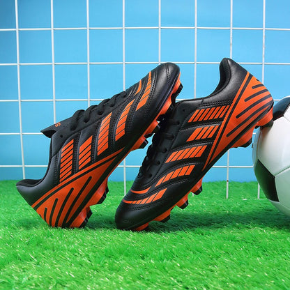 Unisex Youth Soccer Cleats Lightweight High Top FG FT Football Shoes Enhanced Traction Comfortable Match Training for Boys Girls