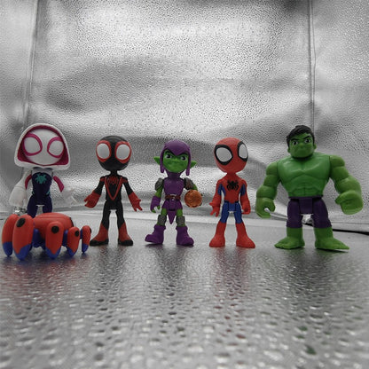 Boneco Articulado de Super-Herói Spidey e Seus Amigos Espetaculares Homem-Aranha Miles Morales Boneco Colecionável Brinquedos Presentes Crianças